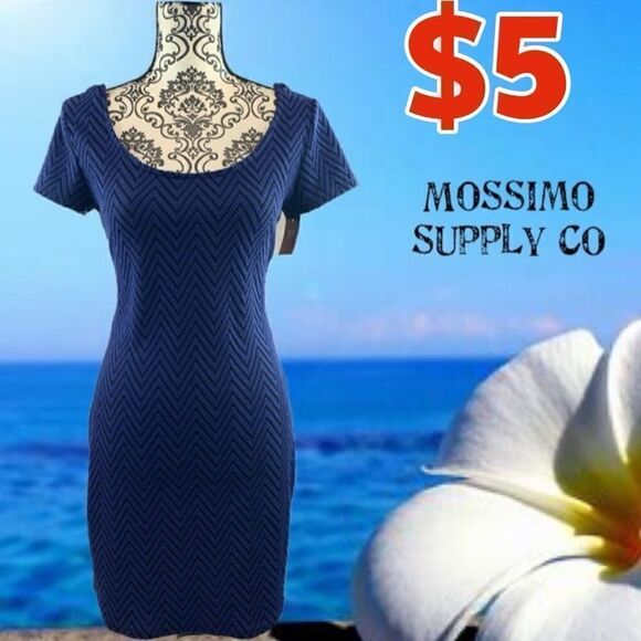 Mossimo Supply Co. Dresses & Skirts - $5 ADD ON ITEM Massimo Royal blue Slip-On dress NWT